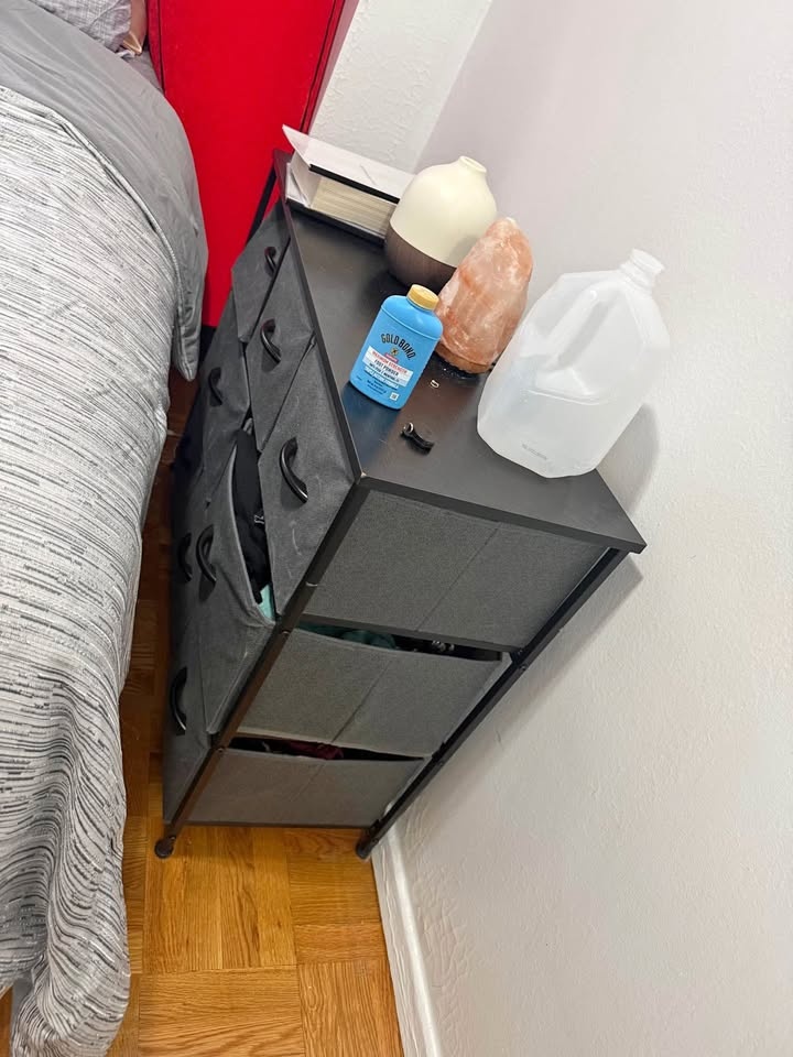Bean bag and Cabinet