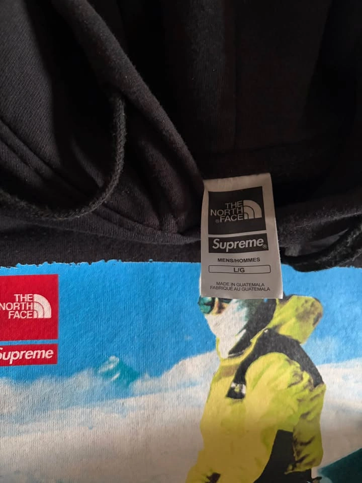 SUPREME X NORTHFACE BLACK PHOTO HOODIE (Large) - photo 3