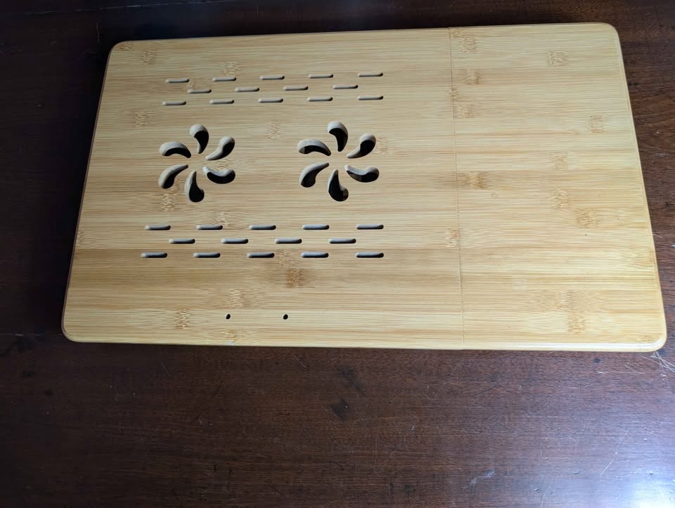 Bamboo Laptop Bed Stand with Drawer - photo 2