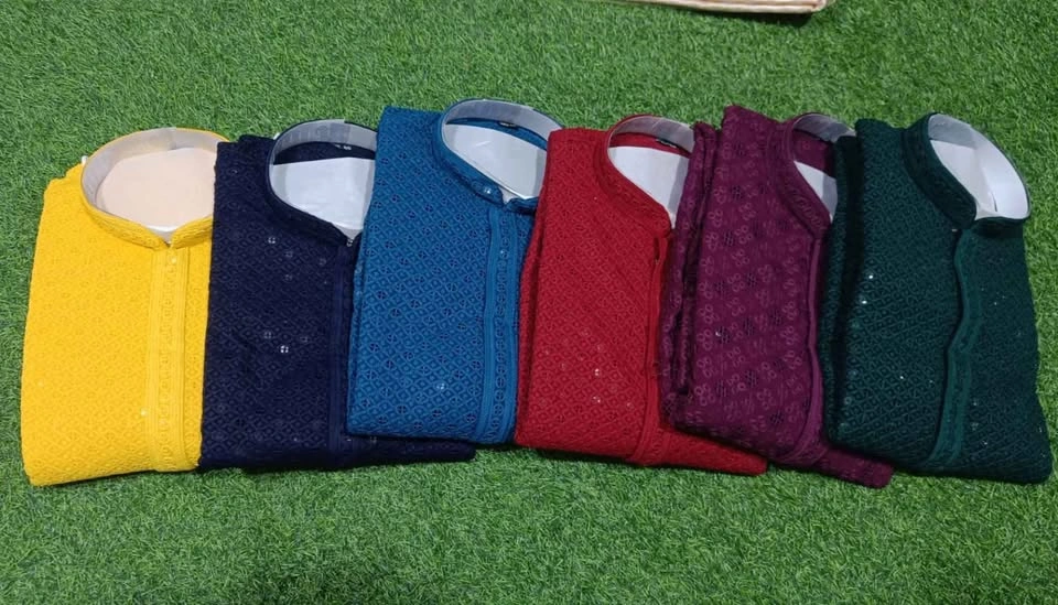 Men's Sequence Work Kurta for Festive Season - photo 3