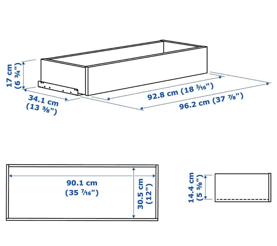 Ikea Pax Drawer for 100x35 Units - photo 4