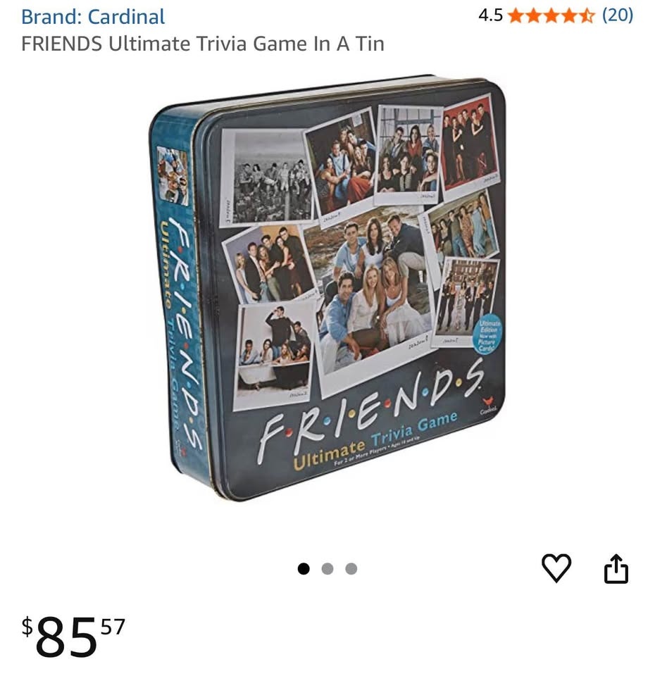 FRIENDS Ultimate Trivia Game Edition w/ Picture Cards - photo 4