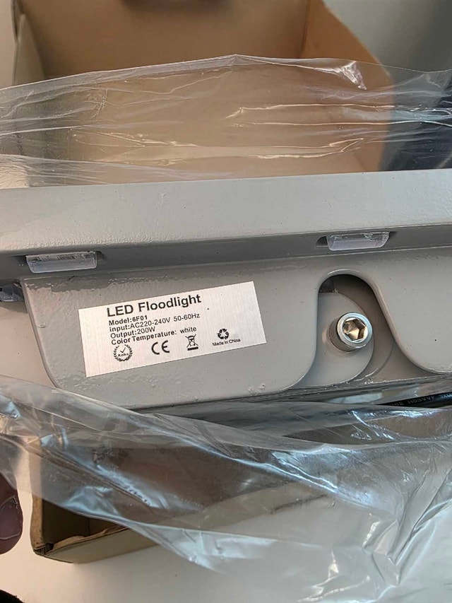 New LED Floodlight - 200W White Light