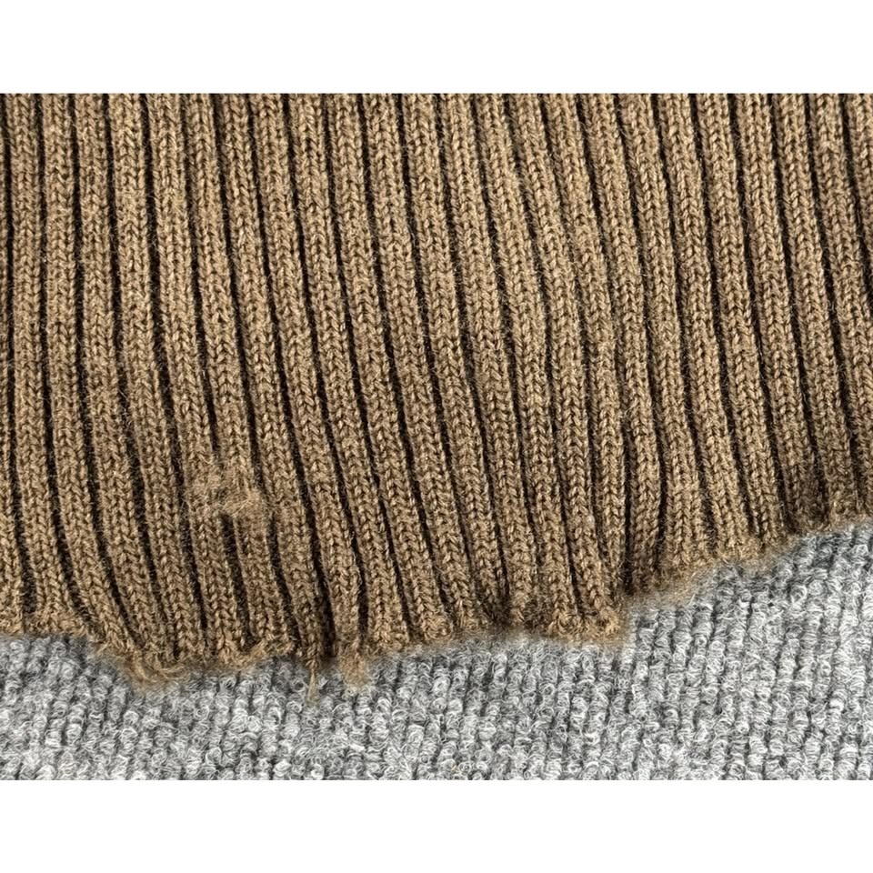 VTG 1975 US Military 5 Button Wool Sweater Large OD Green - photo 5
