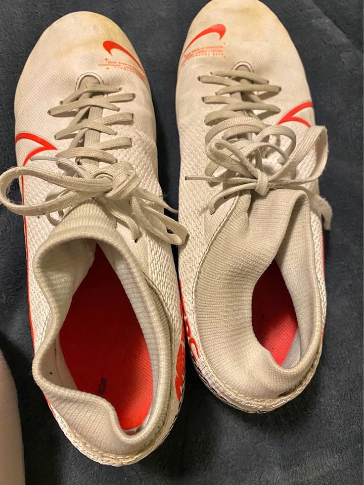 White and Red Nikes