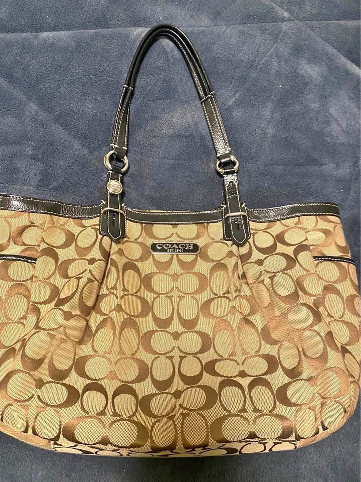 Brown & black Coach Bag