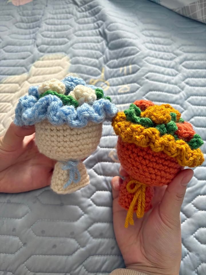 Handmade Crochet Flower Bouquet