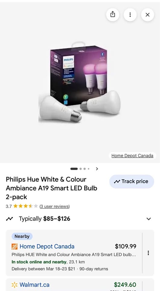 Philips Hue White & Colour Ambiance A19 Bulbs (9x + Hub)