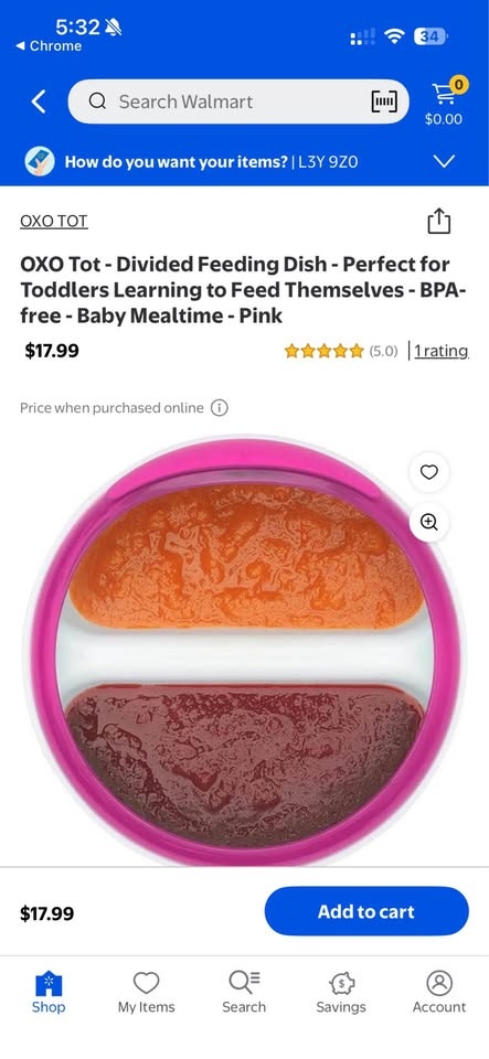 OXO Tot Divided Feeding Dish – Brand New (BPA Free) - photo 3