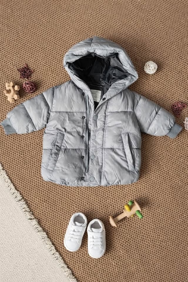 Zara BabyBoy Puffer Jacket (3–6m) – Cozy, Warm & Stylish!