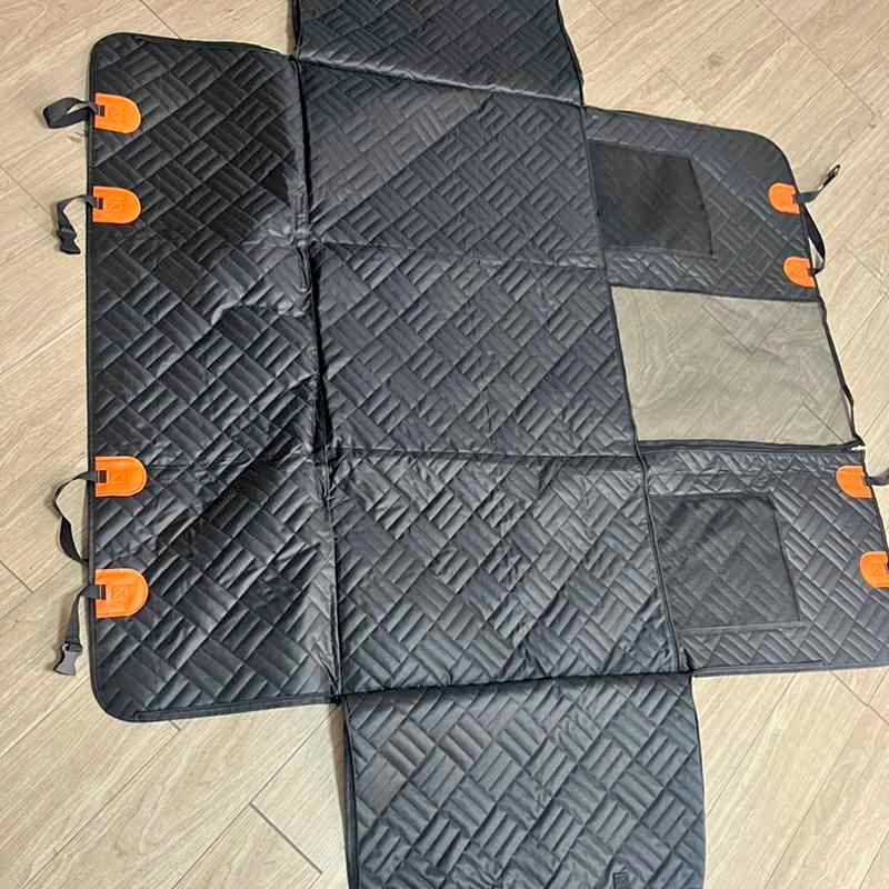 Extra Large Dog Car Seat Cover for Back Seat with Safety Belt