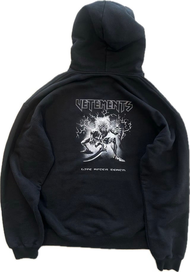 Vetements SS21 Electric Demon Black Hoodie - photo 2