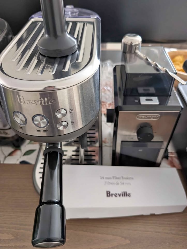 Breville Bambino Espresso Machine with DeLonghi Coffee Grinder