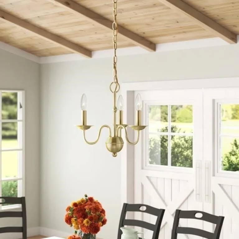 Brand New 3-Light Candle Style Chandelier - photo 2