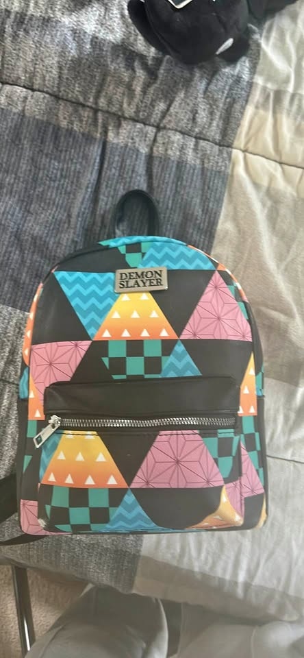Demon Slayer Patchwork Mini Backpack