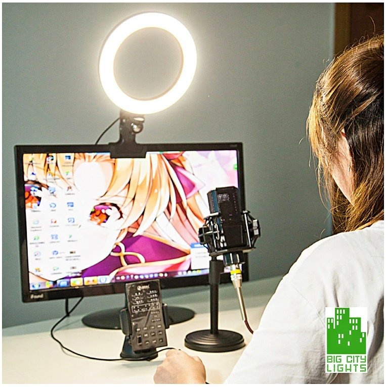 Ring Light With 10 Brightness & 3 Colors - Brand New