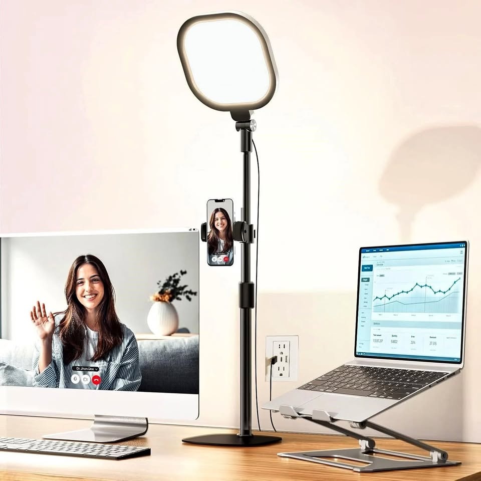 Desk Light with Flexible Stand, Phone Holder