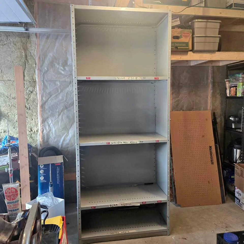 Garage steel shelves x2 thumbnail