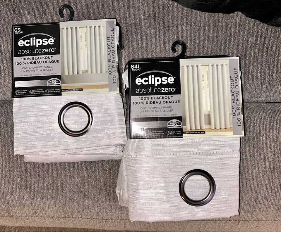 Eclipse Absolute Zero Blackout Curtains - 63" & 84" Panels