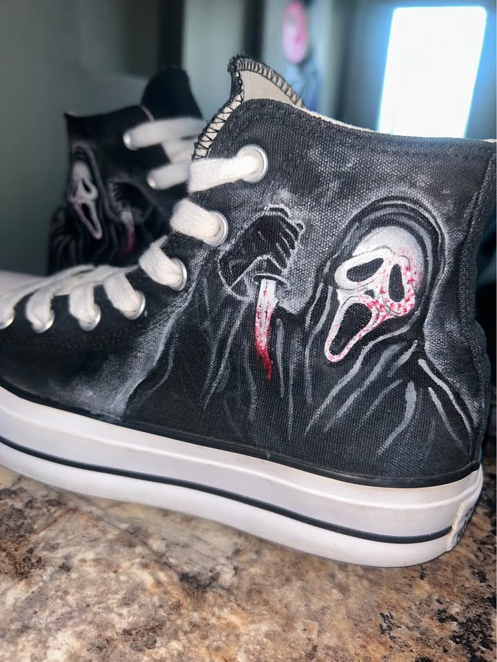 Converse Chuck Taylor Scream Ghostface Custom High-Tops