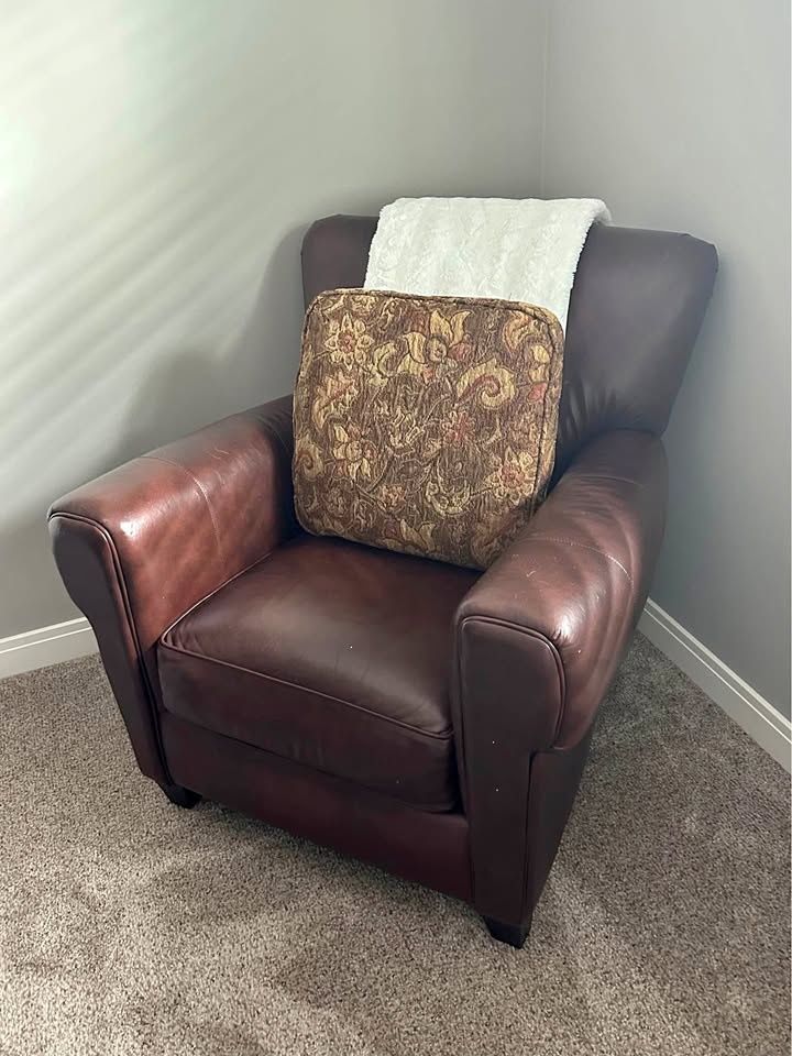 Leather armchair by Sklar Peplar