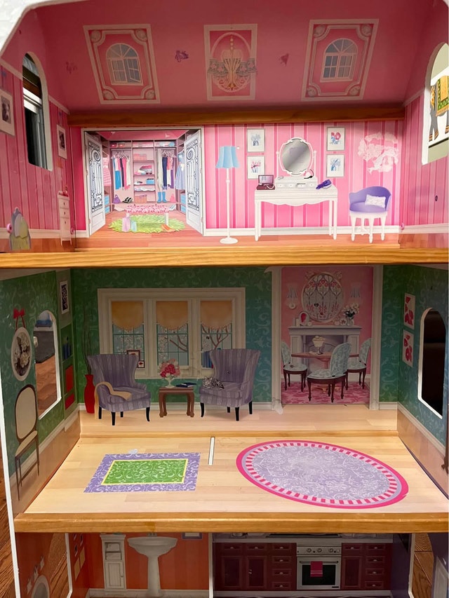 KidKraft Dollhouse 13”x25.5”x44.5” — 3-Level Dollhouse - photo 2