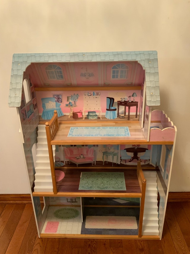 KidKraft Multi-Storey Wooden Dollhouse 46”x32”x13” - Good Condi - photo 5