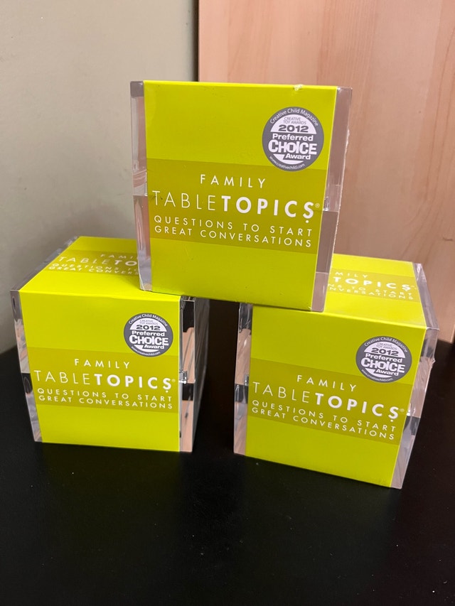 Brand NEW — Family Game TableTopics — 135 Questions