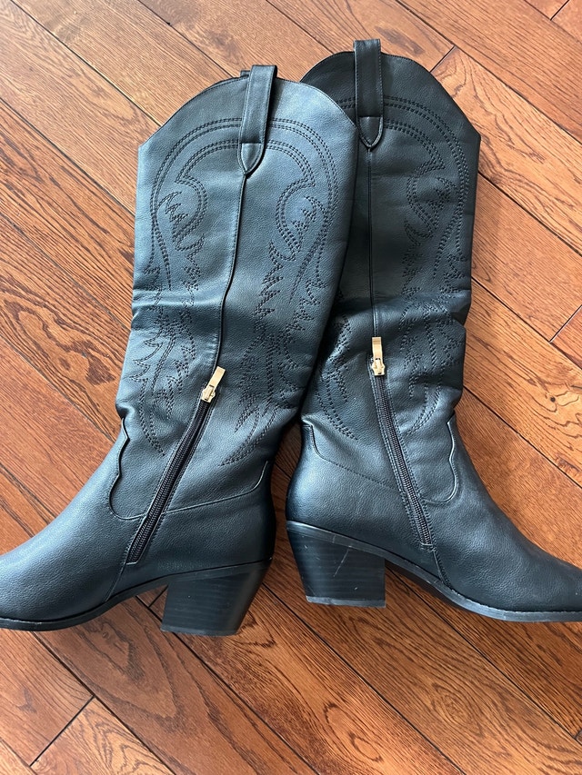Brand NEW Cowboy Boots - Size 40 (US 9) Dark Brown - photo 2