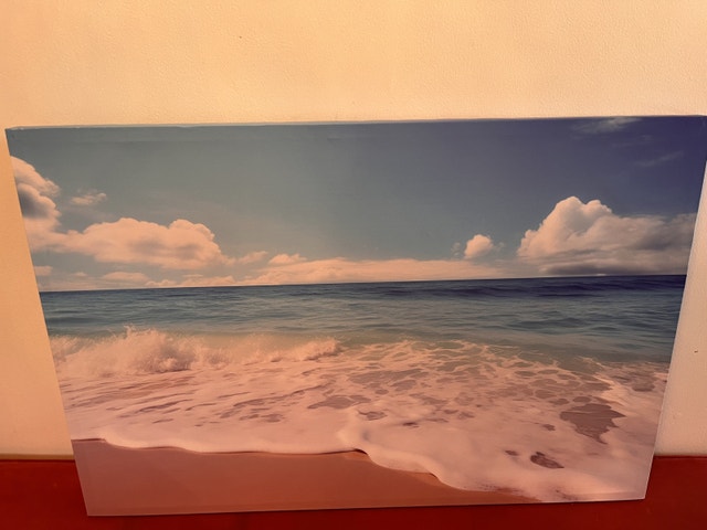 NEW Beach Ocean Waves Canvas Print 24"x36" - photo 4