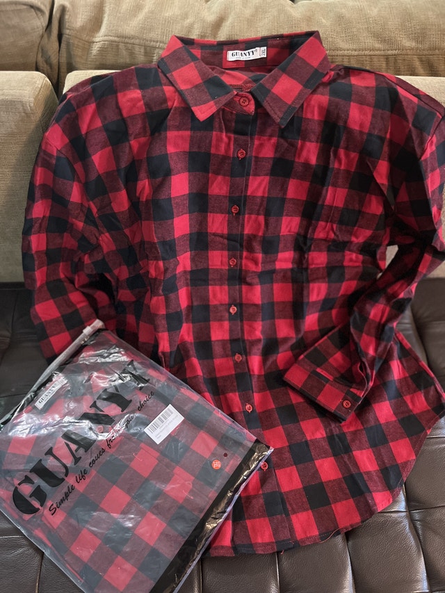 Brand NEW GUANYY Men’s Flannel Shirt