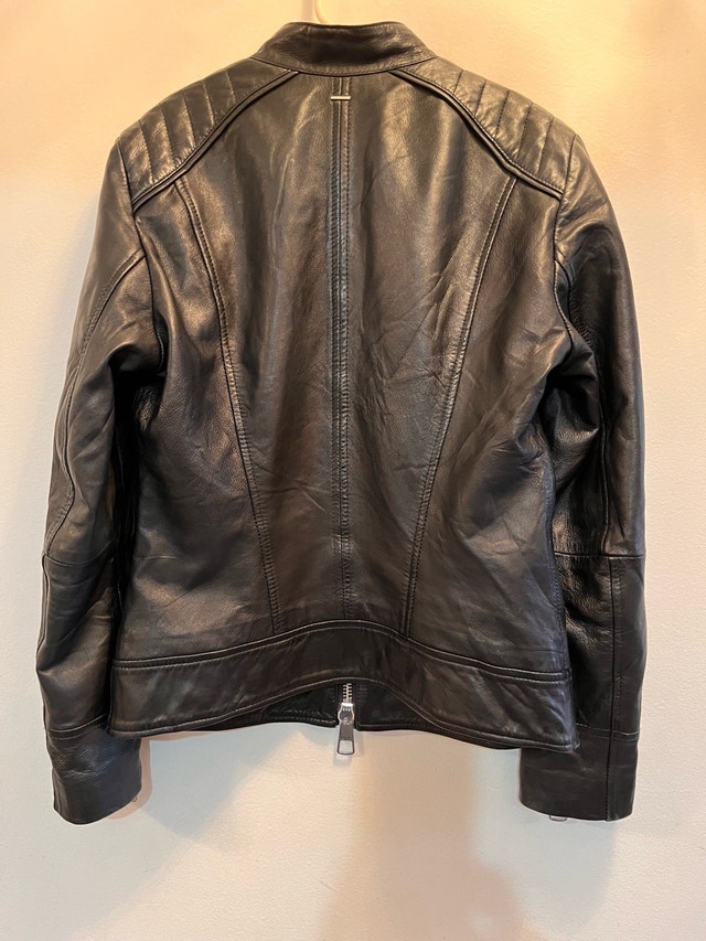 Hugo Boss Leather Jacket Women Size XS - photo 4