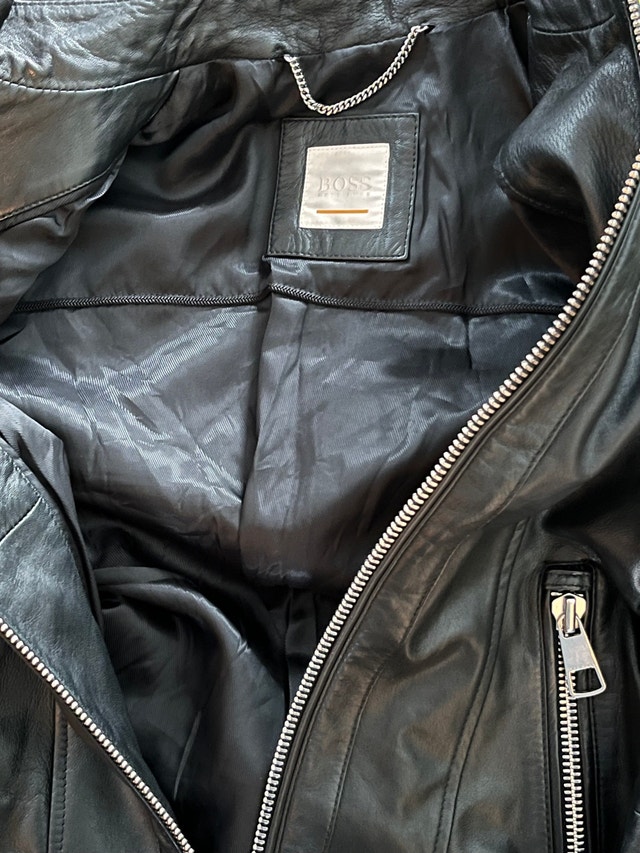 Hugo Boss Leather Jacket Women Size XS - photo 5