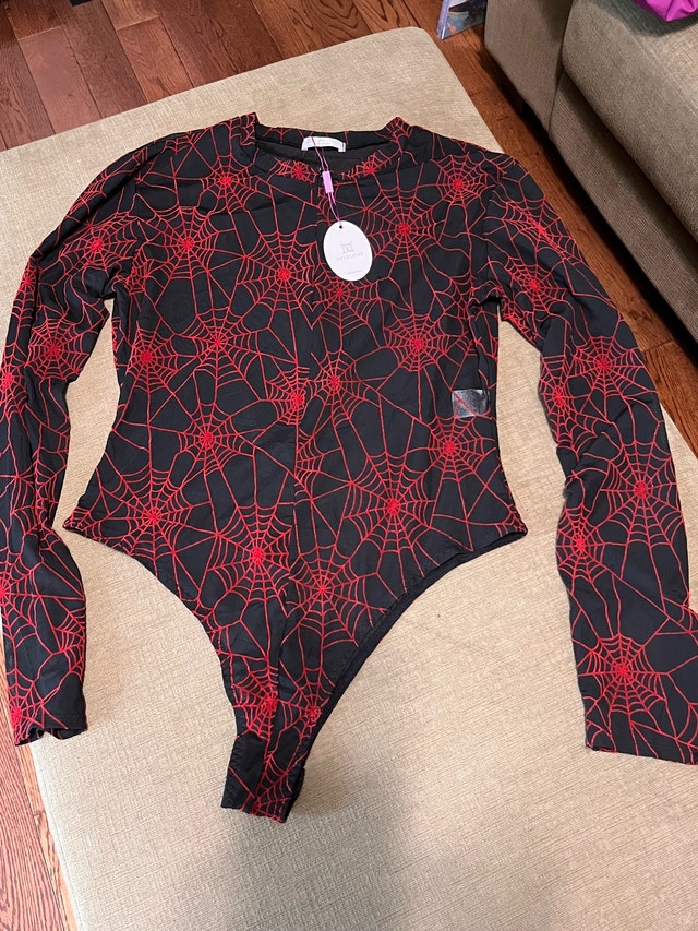 Brand NEW —Women Body Suit Mesh Fabric Lined