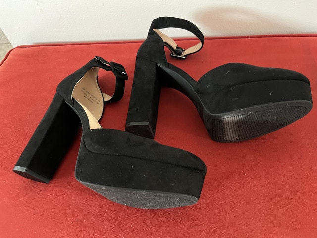 NEW - 5-Inch Heels Platform Chunky Pumps Size 6 Women Shoes - photo 2