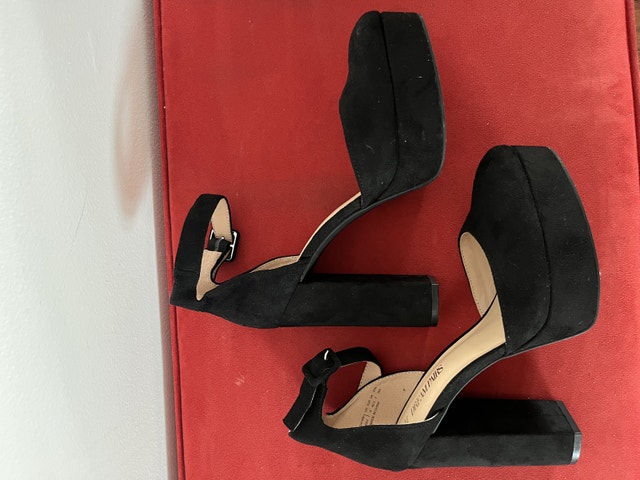 NEW - 5-Inch Heels Platform Chunky Pumps Size 6 Women Shoes - photo 3