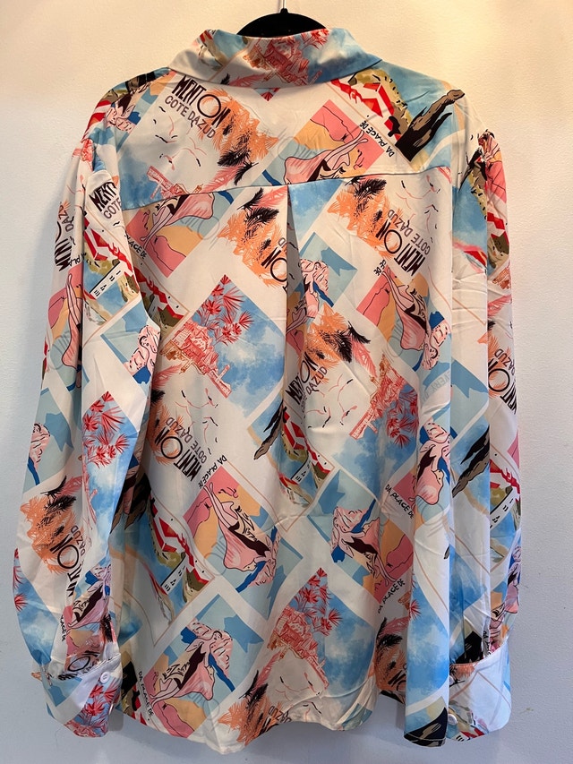 Brand NEW with Tag — Size 22W Long Sleeve Button Down Blouse - photo 3