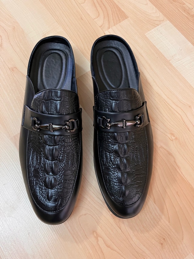 Mens Dressy Shoes Crocodile Print Mules US Size 10 - photo 2