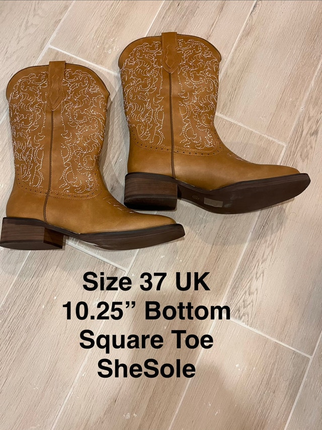 NEW Women Boots $55 each Cowboy Western Fringe Crocodile Heels - photo 5