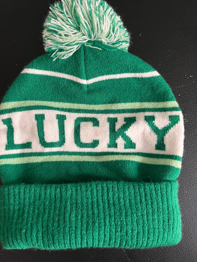 NEW — Lucky Green Beannie Hat - photo 2
