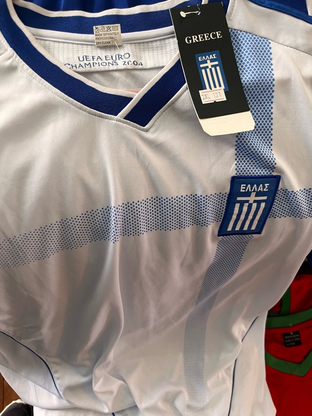 Greece National Team Soccer Jersey - L or XL - photo 4