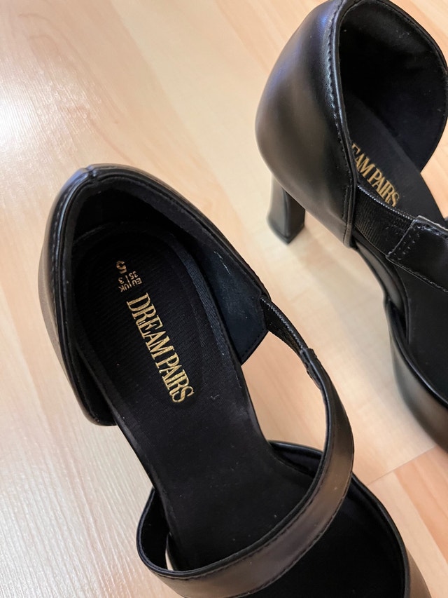 Brand NEW — DREAM PAIRS Black Heels Size 5 Dressy Shoes - photo 4