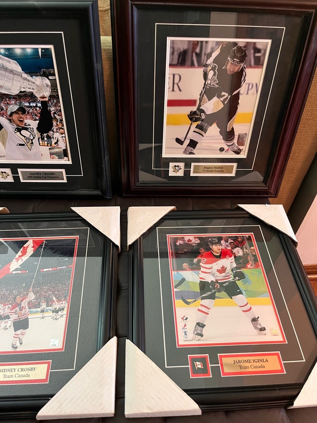 Framed Hockey $20 each Luongo Toews Malkin Fleury - photo 2