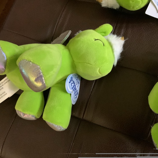 NEW $7 each Squeeze with Love 8” Green Unicorn — Plush Toy - photo 3