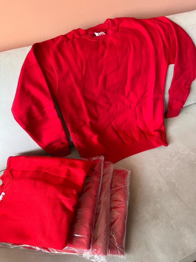Brand NEW Red Sweatshirts $20 each Premium Quality Crewneck - photo 5