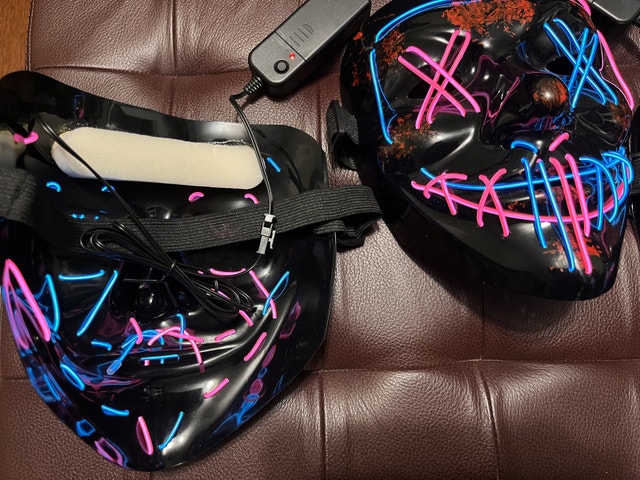 NEW — $10 each LED Purge Mask with 3 Settings — Uses 2AA Batt - photo 2