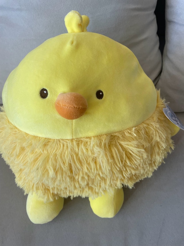 NEW Yellow Chick Plush Toy 11” Squeeze With Love