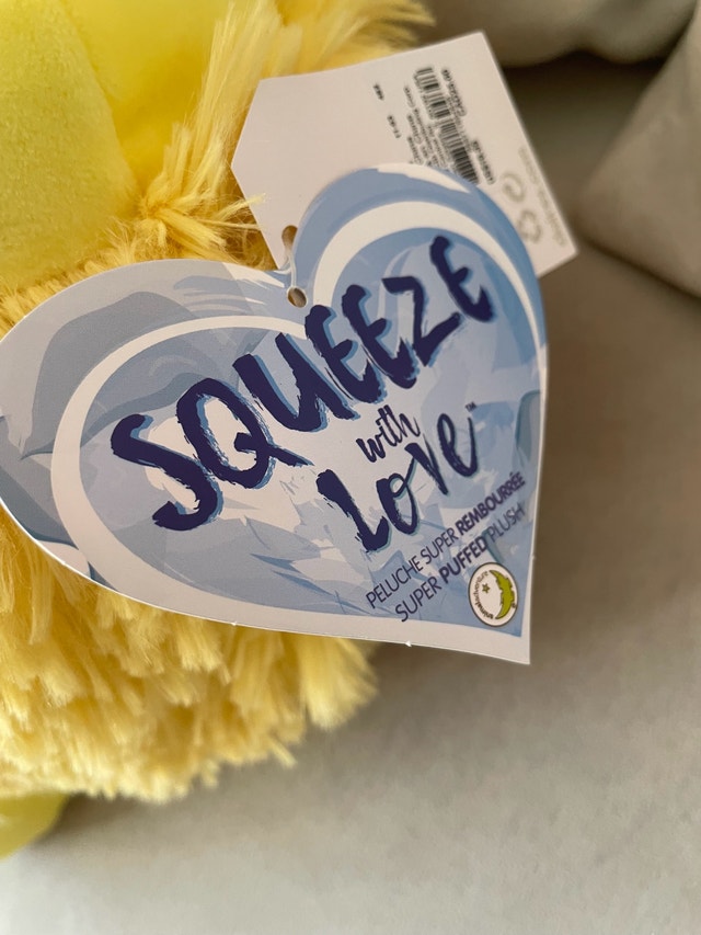 NEW Yellow Chick Plush Toy 11” Squeeze With Love - photo 2