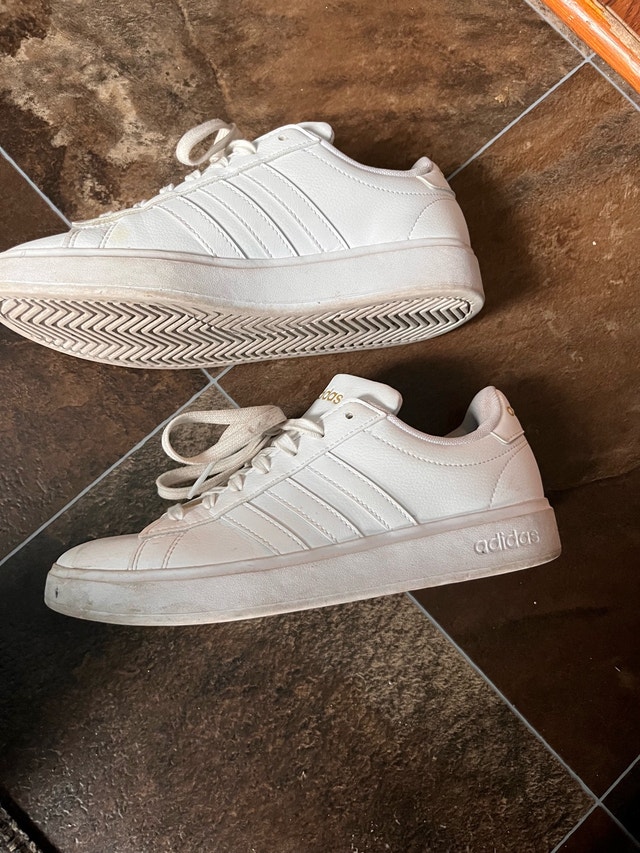Adidas Grand Court Sneakers Cloudfoam Comfort Shoes Size 7 Women - photo 2