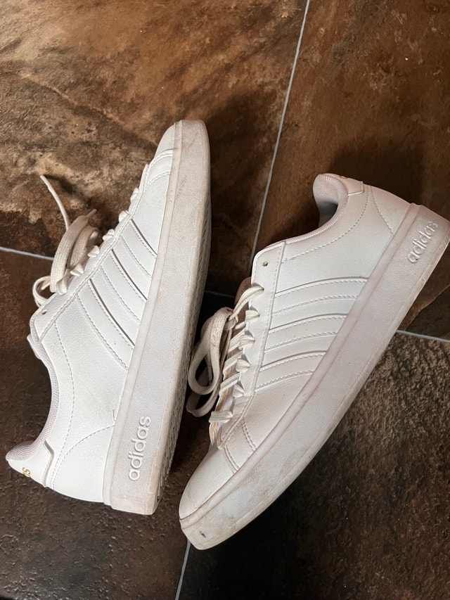 Adidas Grand Court Sneakers Cloudfoam Comfort Shoes Size 7 Women - photo 4